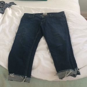 Dark blue 32-0 cuffed jeans